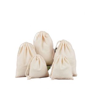 100% Cotton Drawstring Pocket Storage <b>Bag</b> Customizable Logo Natural Breathable Grain Rings Print Recyclable Jewelry Tea Storage - Product Image 1