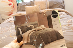 Juego de Sábanas y Fundas de Almohada de Algodón 100% con Diseño OEM Nuevo, Estampado, para Uso Doméstico y Hotelero, con Funda Nórdica de Tensilk con Adhesivo en Aerosol y Cortina Bordada - Product Image 5