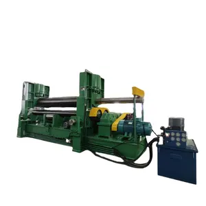 Hydraulic Universal Three Rolls Upper Roller Hydraulic Plate Bending Round Rolling Machine with Remote Control for Sale