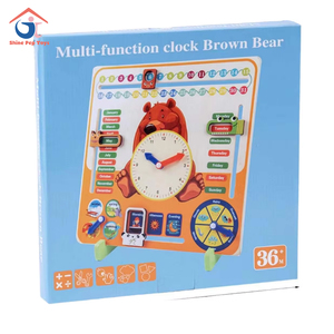 Produits de dropshipping 2026 : Calendriers et horloges à thème ours de dessin animé et saisons météorologiques, en matériaux de contreplaqué, service de sourcing en Chine - Product Image 2