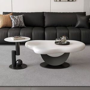 Irregular Cloud Shaped Coffee <b>Table</b> <b>Resin</b> <b>Top</b> Modern Living Room Decorative Furniture Small Apartment Use - Product Image 4