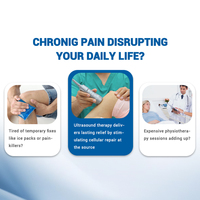 Appareil d'ultrasons de physiothérapie portable pour soulager la douleur, traitement de la douleur corporelle, masseur d'épaule