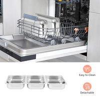NEUER Luxuriöser Moderner Tisch-Catering Edelstahl Elektrischer Chafing Dish Buffet Speisenwärmer Set für Restaurant-Buffet-Service