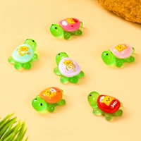 Pendentif en résine tortue jaune ours mignon le plus vendu, moules en résine tortue verte, breloques animaux en résine pour la vente en gros