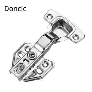 Doncic thủy lực 77g giấu cửa sổ đôi hành động đồ nội thất bản lề mềm đóng tủ bếp đầy đủ lớp phủ cửa tủ bản lề - Product Image 4