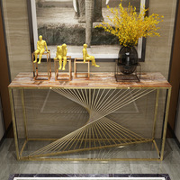 Console de luxe royale moderne en argent, meuble de couloir, console d'entrée classique pour salon avec miroir