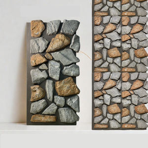 आधुनिक डिजाइन कृत्रिम pfox पत्थर दीवार पैनल स्टाइलिश घर या कार्यालय के लिए इंटीरियर और आउटडोर बड़े स्लैब पत्थर की सजावट - Product Image 5