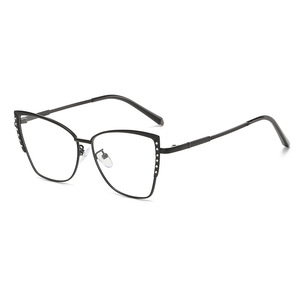 <b>Metal</b> <b>Frame</b> Eyeglasses Full Framework Photochromic Blue Light Blocking Women's Fashion Glasses 9038 - Product Image 4