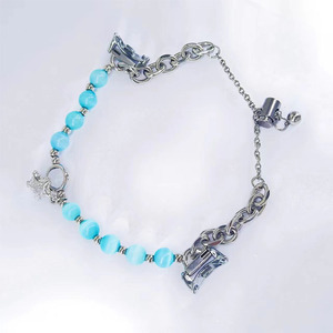 Composant de bracelet en acier inoxydable, pendentif cylindrique argenté pour la fabrication de bracelets, printemps 2024, origine Shenzhen - Product Image 4