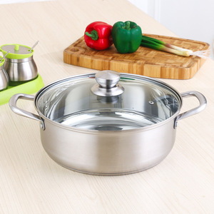 Casserole en acier inoxydable 304 4,1L-6L avec couvercle compatible induction pour usage domestique - Product Image 4