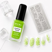 Vernis Gel UV Professionnel Mat et Brillant pour Base et Estompage, Non Toxique, Écologique, Végan, pour Manucure Française Longue, Usage en Salon de Beauté