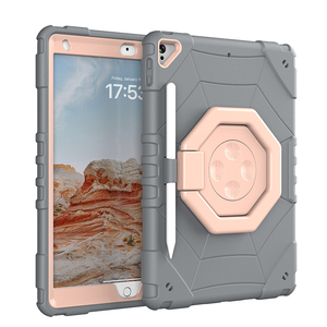 Étui antichoc en silicone pour <span class=keywords><strong>iPad</strong></span> 7e, 8e et 9e <span class=keywords><strong>génération</strong></span> 10,2 pouces, universel, avec support rotatif intégré et protection d'écran - Product Image 6