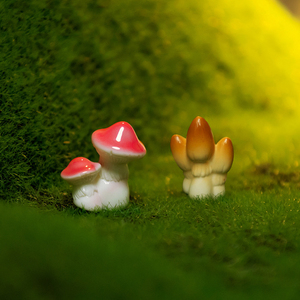 Miniatures de champignons mignons en résine pour jardins féeriques, paysages de mousse, décorations de pots de fleurs pour extérieur, décoration de gâteaux et loisirs créatifs - Product Image 4