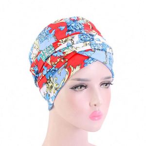 Wholesale Custom Logo African Image Long Tube Head <b>Wrap</b> Hats Nigerian Autumn Print Muslim Scarf Turban 3D Embroidery Cotton - Product Image 1