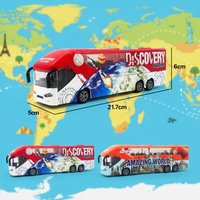 Autobús Urbano de Juguete de Aleación a Escala 1:32 con Logotipo Personalizado, Modelo de Simulación Fundido a Presión con Luces y Sonidos