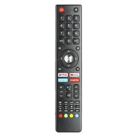 GCBLTV02ADBBT para Saba Changhong TV Control remoto Netflix PrimeVideo YouTube Google Play botones (sin función de voz)