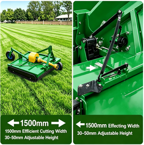 Segadora Rotativa 9GX-1.5, Ancho <span class=keywords><strong>de</strong></span> Corte <span class=keywords><strong>de</strong></span> 1500 mm, Enganche <span class=keywords><strong>de</strong></span> 3 Puntos, Segadora <span class=keywords><strong>de</strong></span> <span class=keywords><strong>Cadenas</strong></span> <span class=keywords><strong>para</strong></span> <span class=keywords><strong>Tractor</strong></span> Agrícola <span class=keywords><strong>de</strong></span> 40-60 HP - Product Image 3