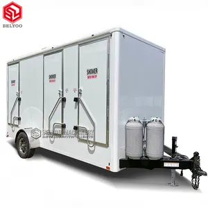 环保拖车淋浴移动浴室拖车淋浴便携式卫生间拖车卫生间带淋浴