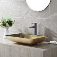 Robinet de douche en laiton de luxe noir mat à long col pour salle d'eau