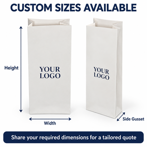Bolsas de Papel Blancas Personalizadas con Refuerzos Laterales Plegables para Hoteles, Viajes en Tren, Artículos de Aseo para Huéspedes - Product Image 2