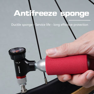 Mini Inflador de Bicicleta de <span class=keywords><strong>CO2</strong></span> de Aluminio con Manómetro de 80-130 PSI, Adaptador de Válvula y Diseño Ligero para Neumáticos de Bicicleta y Automóvil - Product Image 5