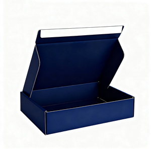 Caja de Cartón Corrugado con Cierre Autoadhesivo y Tira Desprendible Negra Personalizada <span class=keywords><strong>para</strong></span> Envío de Calcetines, Embalaje de Papel Plegable - Product Image 1
