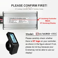 Écran de contrôle pour vélo électrique KT LCD4, 24V/36V/48V, étanche, pour kit moteur de moyeu de vélo électrique