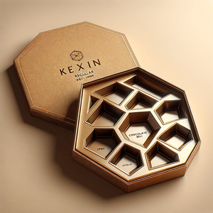 <span class=keywords><strong>Caja</strong></span> de chocolate hexagonal negra de papel rígido personalizado de regalo de <span class=keywords><strong>origami</strong></span> hexagonal - Product Image 4