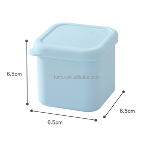 Moule à glaçons en silicone réutilisable, écologique et durable, avec logo personnalisé, 5 oz, forme carrée, qualité alimentaire, outils pour la crème glacée - Product Image 3