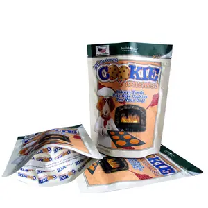 Matt finished zipper Stand Up Mylar Pouch for pet food packaging