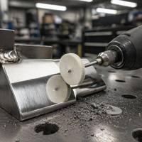 Roue de polissage en feutre de 26 mm pour métaux tendres, laiton, acier trempé et cuivre