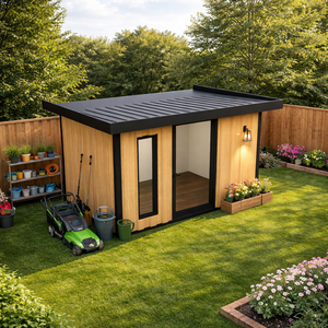 Abri de jardin préfabriqué ADU, cabane de rangement moderne et minimaliste, abri à outils au design épuré, s'adaptant à tous les styles de jardin - Product Image 4