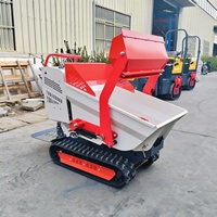 Chariot benne de 500 kg avec démarrage électrique et moteur essence Briggs & Stratton Euro 5