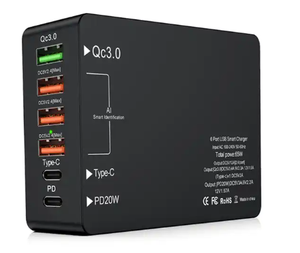 7 1 C Cargador Estación de acoplamiento Adaptador USB multipuerto para iPhone Macbook Pro Teléfonos móviles Interfaz eléctrica C Cargador 7 1 - Product Image 1