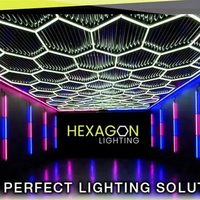 Garage de vente d'usine professionnel rgb a mené la lumière d'hexagone 2023 nouvelle lumière menée de tube de haute qualité rgb