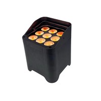 Projecteurs LED DMX512 contrôlés par un système DMX, avec RGBWA+UV, étanches IP65, alimentés par batterie au lithium, pour éclairage de scène extérieur