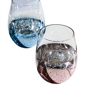 Vaso de Vidrio con Diseño de Cielo Estrellado, Ecológico, Moderno, Simple, con Forma de Huevo, Creativo, para Jugo, Lindo, con Gran Capacidad - Product Image 1