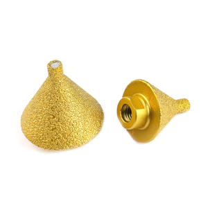 Machine à chanfreiner diamantée brasée 40 mailles pour carrelage céramique et marbre, fraise à angle M10 M14, foret de meulage - Product Image 3