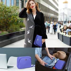 Étui organisateur de câbles de voyage gratuit, double couche, sac électronique technique, essentiels pour chargeur, câble, téléphone, clé USB - Product Image 3