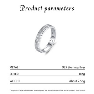 S925 Silver Cubic Zirconia Wedding Band Minimalist Half Eternity <b>Dainty</b> Pave Set CZ Stackable Band <b>Ring</b> - Product Image 2