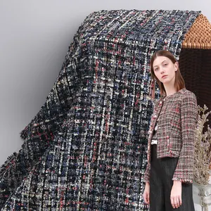 Tecido de tecido perfumado novo padrão, tecido tecido tecido de lã tweed grande da barriga