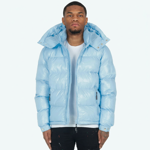 Wholesale High Quality Custom Winter Puffer Jacket for Men Duck Bubble <b>Fur</b> Stand Collar Waist Padding OEM Service - Product Image 1