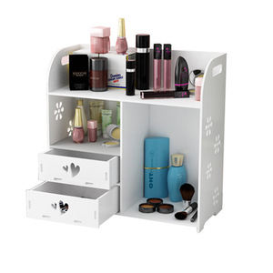 Boîte de <span class=keywords><strong>rangement</strong></span> cosmétique multi-niveaux pour coiffeuse, support de <span class=keywords><strong>rangement</strong></span> pour produits de soin de la peau avec tiroir - Product Image 5