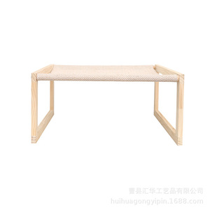 Hamaca de madera para gatos de interior, cama elevada para gatos, silla para gatos con marco de madera, cama para gatos montada en la pared, cama portátil para mascotas. - Product Image 5