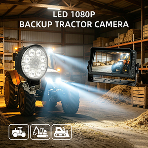 <span class=keywords><strong>Caméra</strong></span> <span class=keywords><strong>de</strong></span> travail avant AHD 720P étanche IP68 avec 8 LED pour tracteur, vision nocturne industrielle <span class=keywords><strong>agricole</strong></span> et marche arrière automatique - Product Image 3