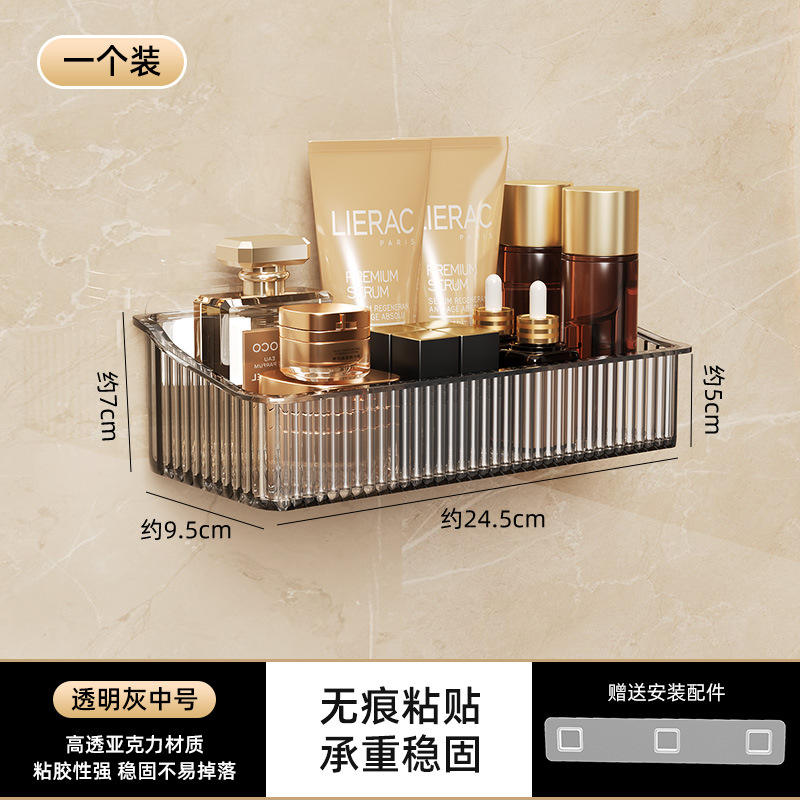 สีเทาโปร่งแสง (ขนาดกลาง, 1 ชิ้น) หนาพิเศษ โปร่งใสสูง