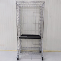 Chariot de stockage de plateau antistatique de plateau antistatique de carte PCB SMT antistatique de haute qualité avec quatre roulettes ESD et chaîne ESD