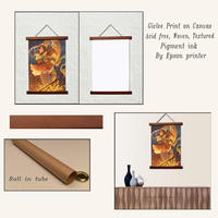 Gantungan Poster Magnetik Kayu Solid Alami DIY untuk Menggantung Gulungan Kanvas, Cetakan Foto, Dekorasi Dinding Seni, Bingkai Minimalis
