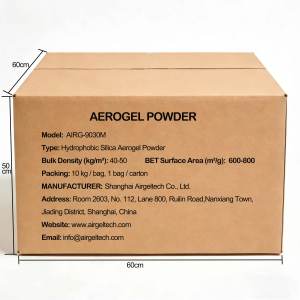 Aerogel de Sílice Fina Hidrofóbico en Polvo AIRG-9030M |   25-30 m |   Epoxi/PU/Silicona de Dispersión Superior |   Conductividad Térmica - Product Image 5