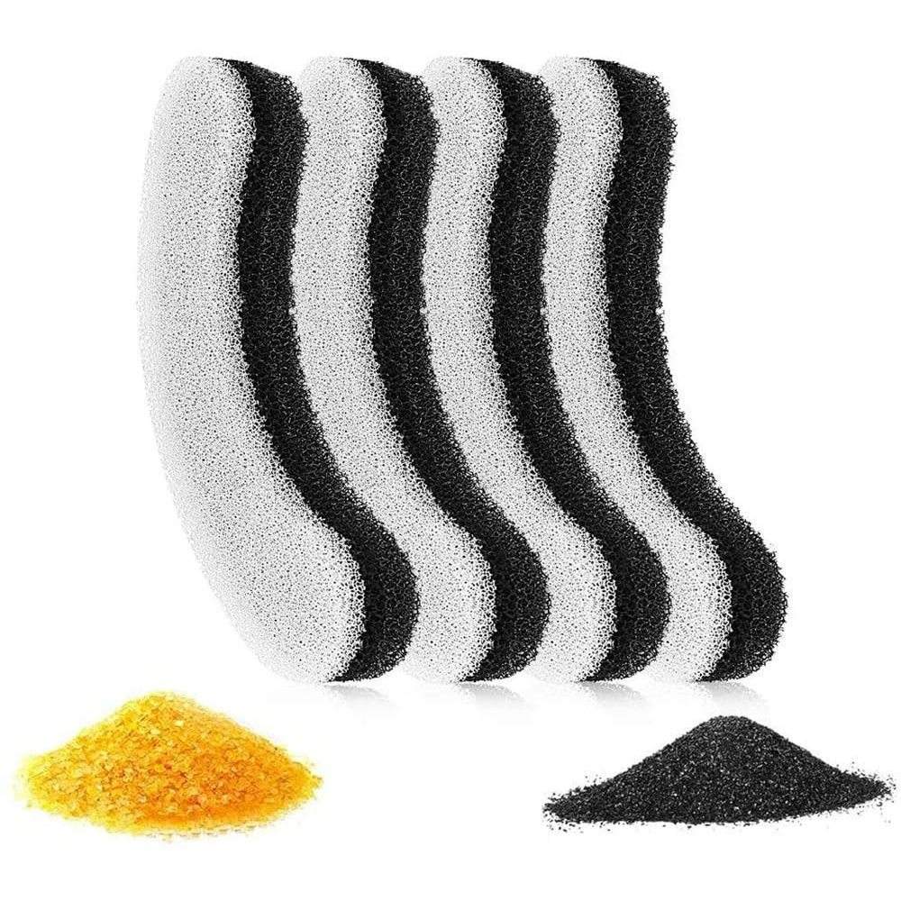 ไส้กรองผ้าฝ้ายสีดำและสีขาว [4 ชิ้น]